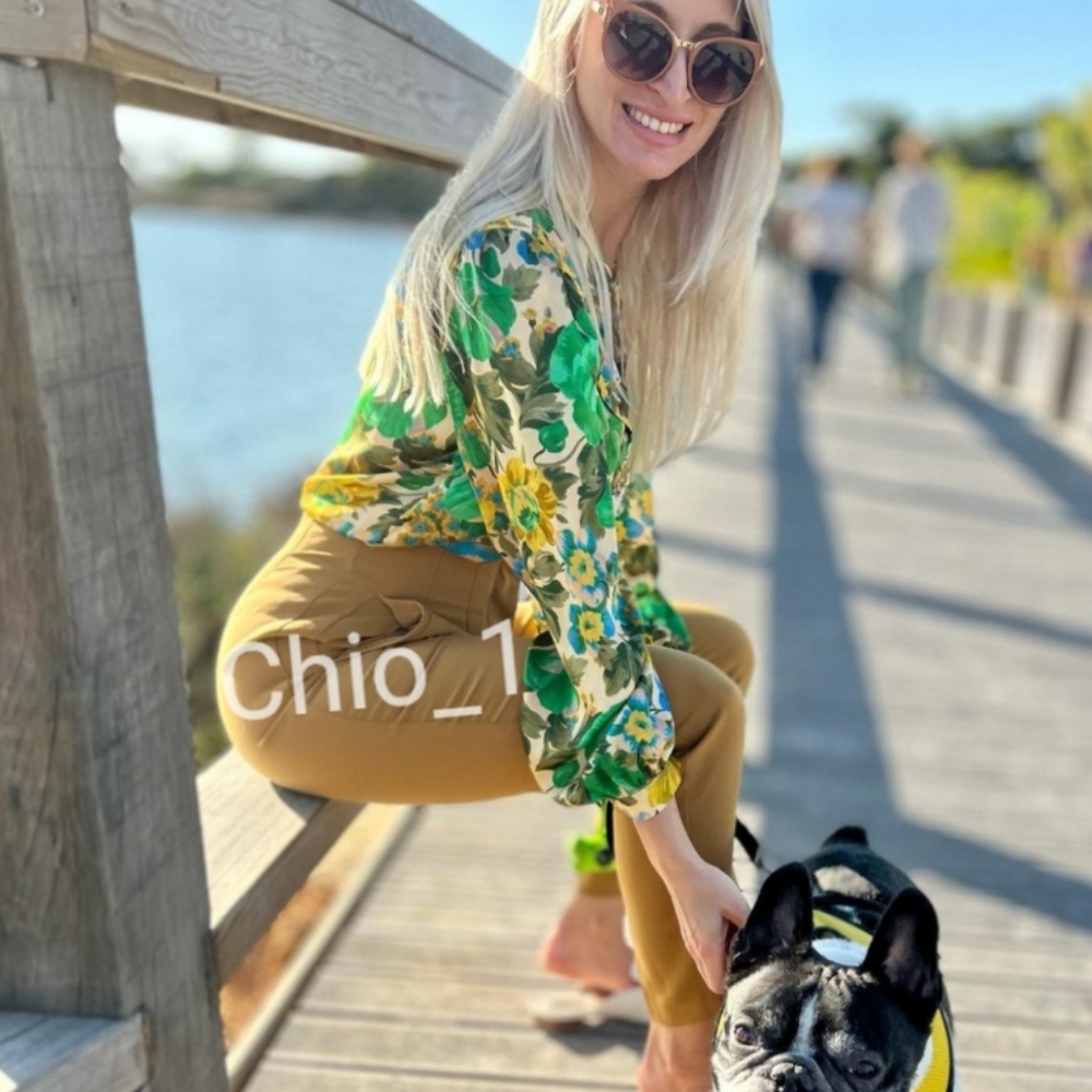 Zara FLORAL PRINT SATIN SHIRT Flowy Bloggers favorite